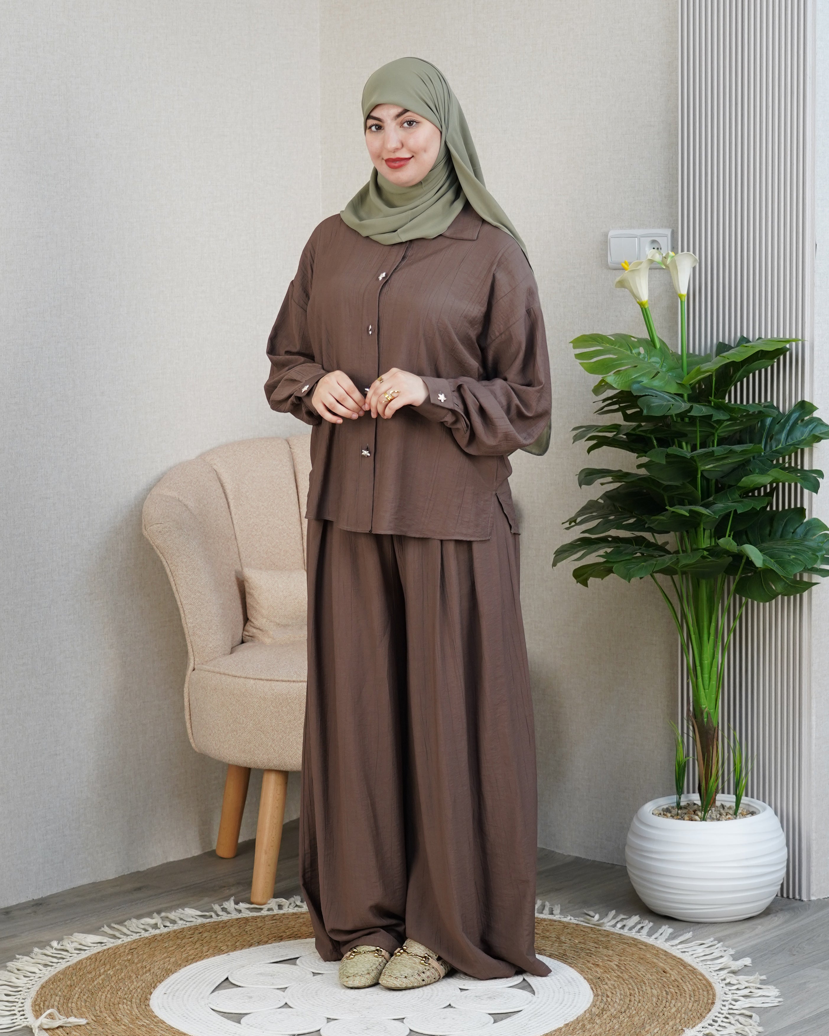 Ensemble Crinkle Crepe