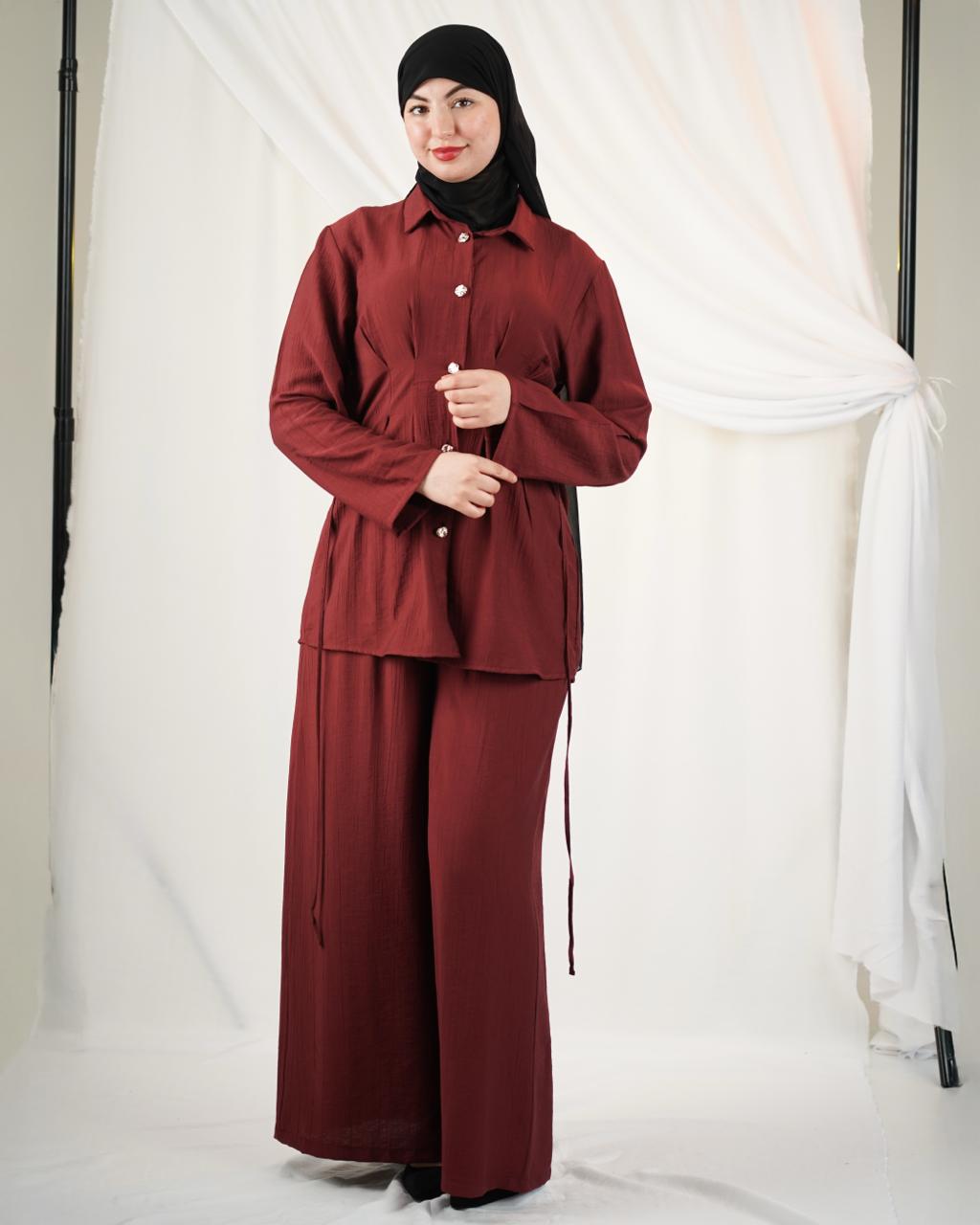 Ensemble Crinkle Linen