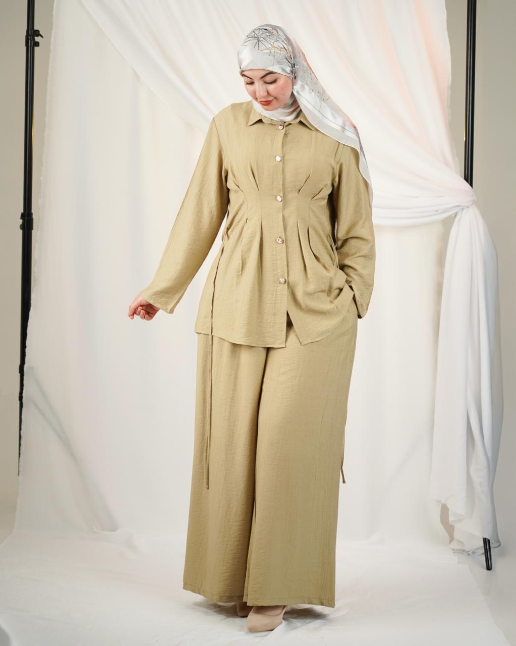 Ensemble Crinkle Linen